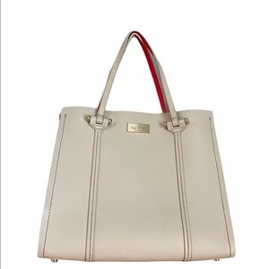 Kate Spade Cream and Red Tote Bag